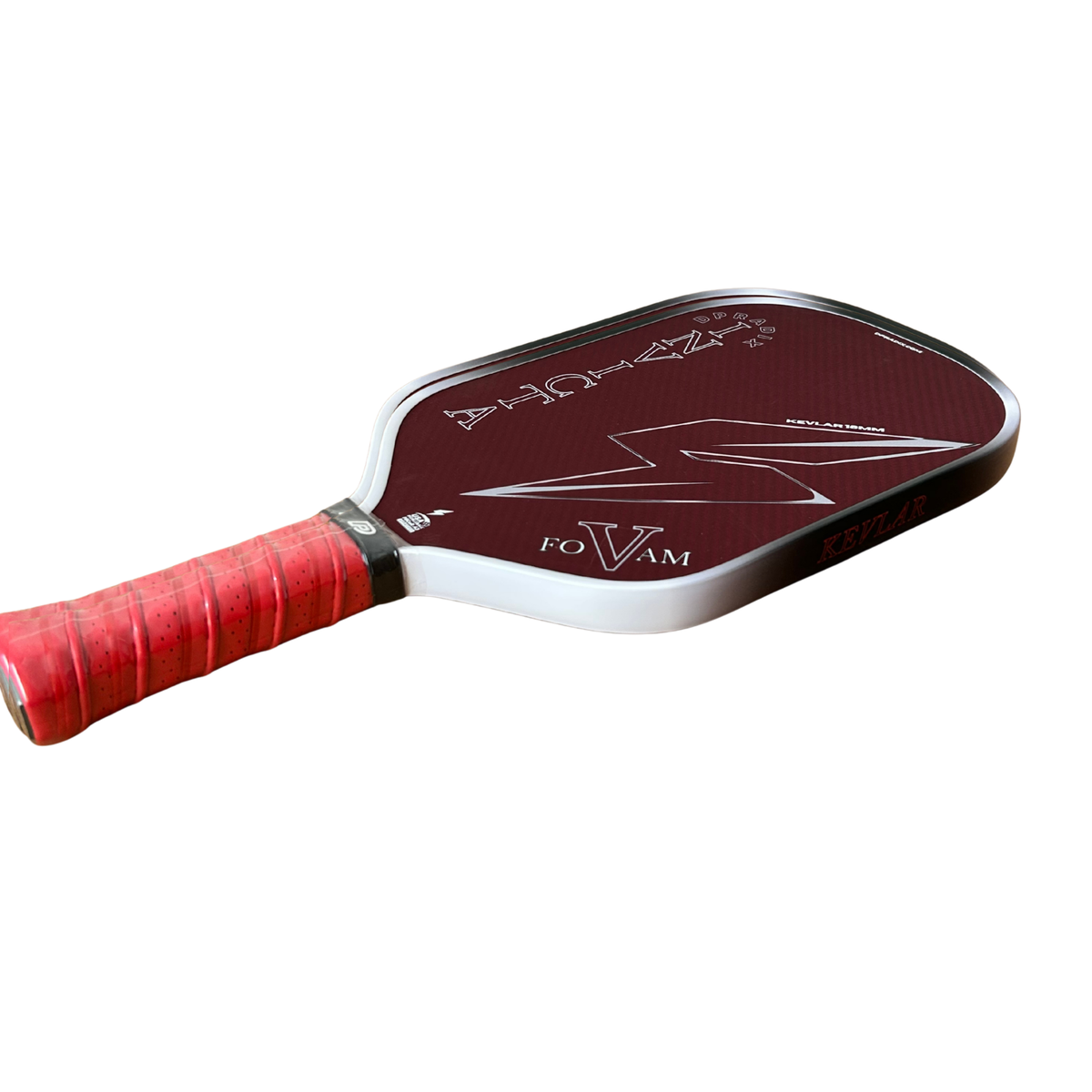 DPRADIX Invicta V Red Kevlar, vista lateral inclinada