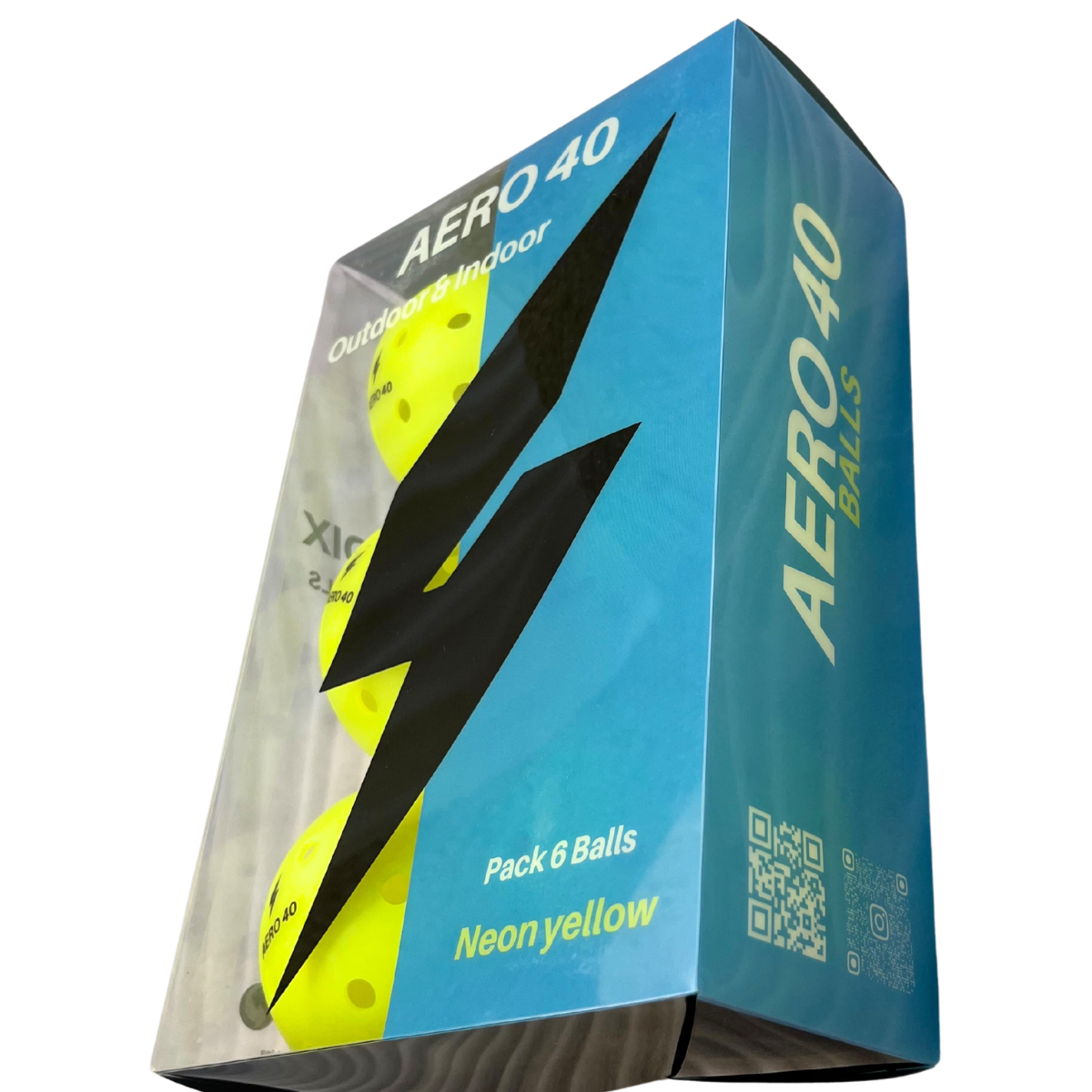 Pack of 6 DPRADIX AERO 40 Pickleball Balls
