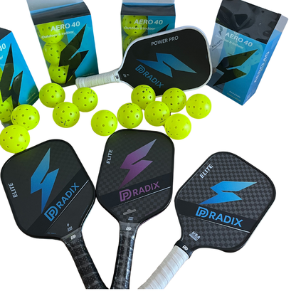 Pack of 6 DPRADIX AERO 40 Pickleball Balls