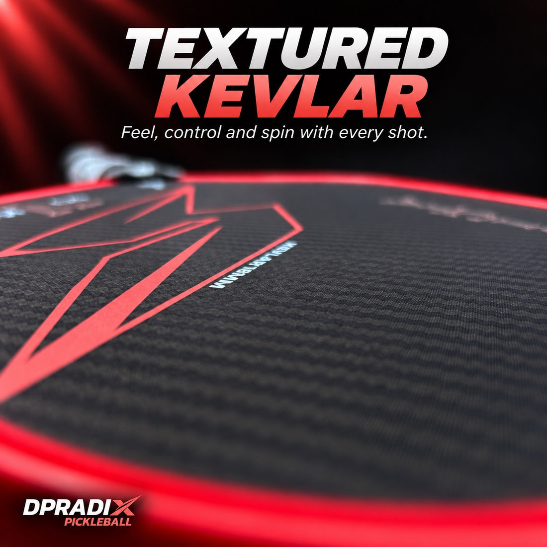 DPRADIX INVICTA V Kevlar 16 mm Pickleball Paddle · Coral